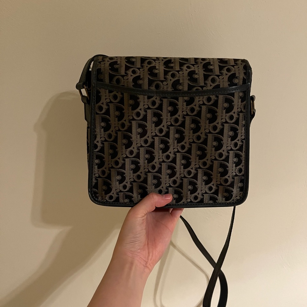EUC Christian Dior Signature Oblique Pattern Crossbody Bag - Picture 3 of 10